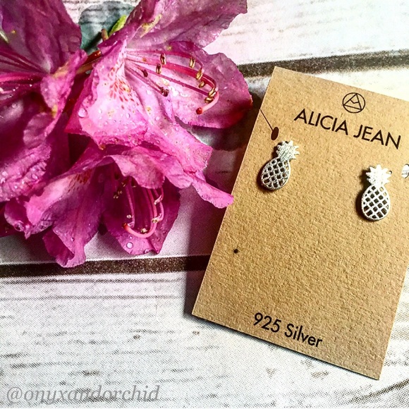 Alicia Jean Jewelry - Silver Pineapple Studs- Last Pair!!!