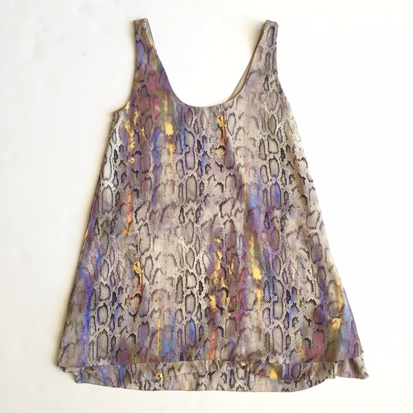 RACHEL Rachel Roy Tops - RACHEL RACHEL ROY SNAKE PATTERNED TOP / TUNIC