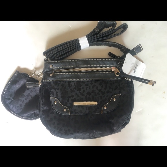 Franco Sarto Landon Crossbody Black Cheetah NEW!