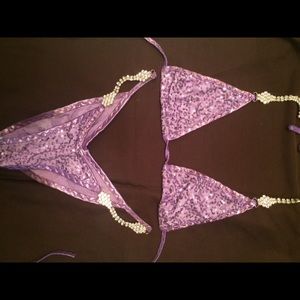 Sequin and bling competition bikini