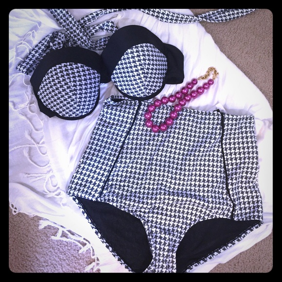 Pinup bikini high waisted