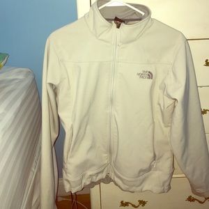 Tan North Face waterproof jacket