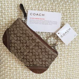 🎉SALE! Coach Mini Signature Coinpurse/Keychain