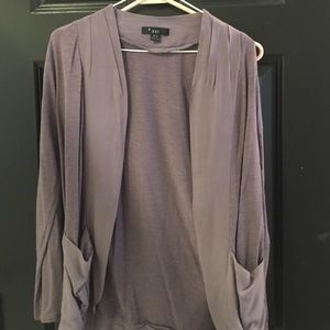 Forever 21 purple pocket cardigan