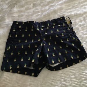 J crew pineapple shorts