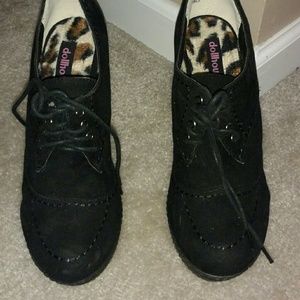 Black Wedge Shoes