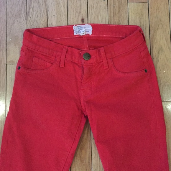 Current Elliot bright red skinny ankle jean - Picture 2 of 3