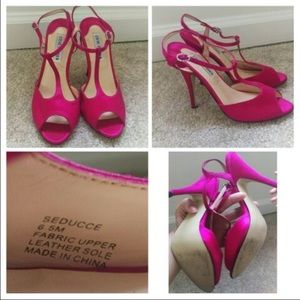 Steven madden hot pink pumps