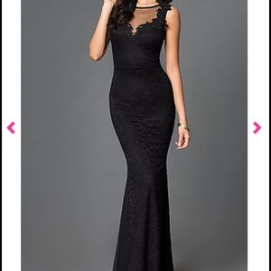 NEVER BEEN WORN black prom dress