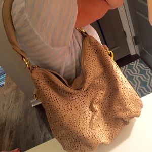 Tan hobo bag from Charming Charlie