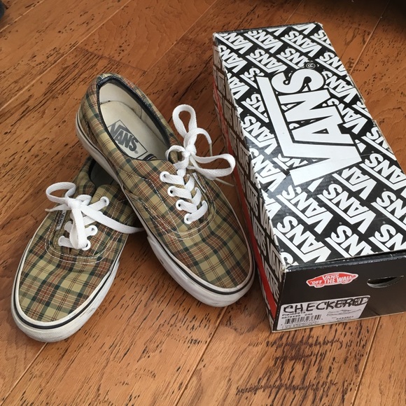 vans plaid sneakers