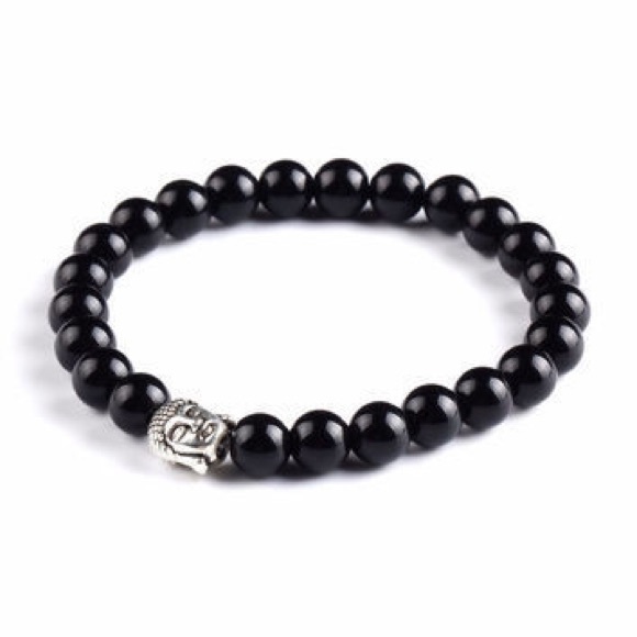 New! Women & Men's Stone Bead Buddha Bracelet