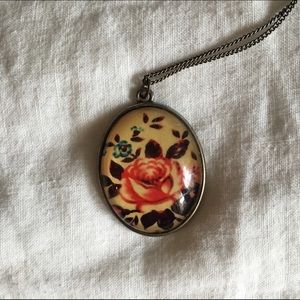 Vintage Styled Floral Pendant