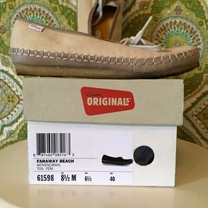 CLARKS ORIGINAL Faraway Beach Woven Canvas 8.5M