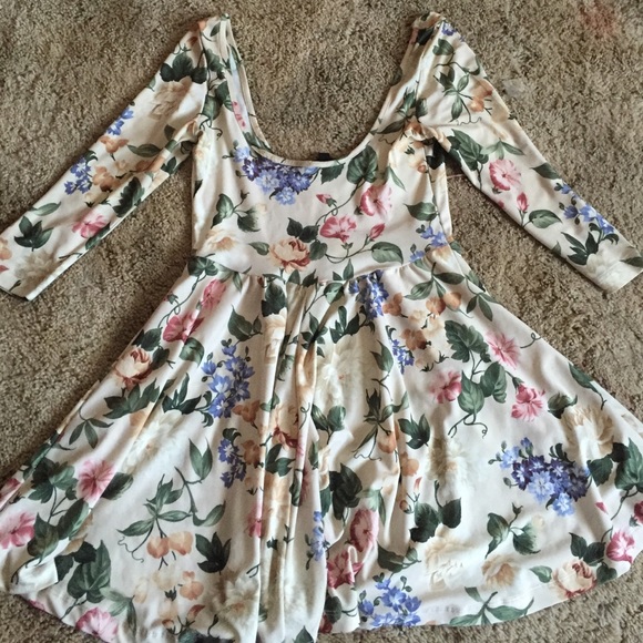 Topshop Floral Babydoll Dress - Picture 1 of 3