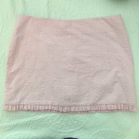 Pink Seersucker Lilly Pulitzer Skirt