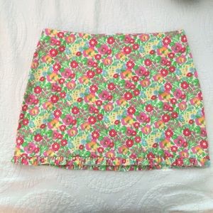 Pink and Green Floral Lilly Pulitzer Skirt