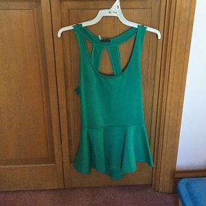 Peplum tank top