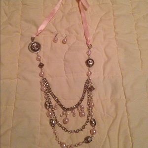 Necklace and earrings set