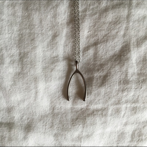 Silver Wishbone Necklace
