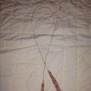 Rose gold long necklace