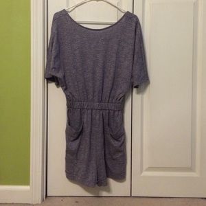 Gray Low Back Romper
