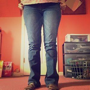 Aeropostale Mid-Wash Bootcut Jeans