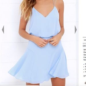 NWOT Light Blue Lulu's Dress
