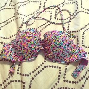 Multi color bikini top