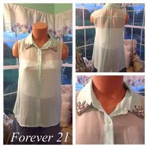 2 FOR $9 Forever 21 Rhinestone Top