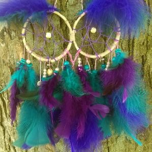 Colorful owl dreamcatcher