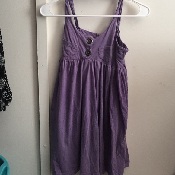 Purple Button Dress