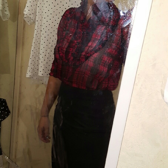 Black pin skirt