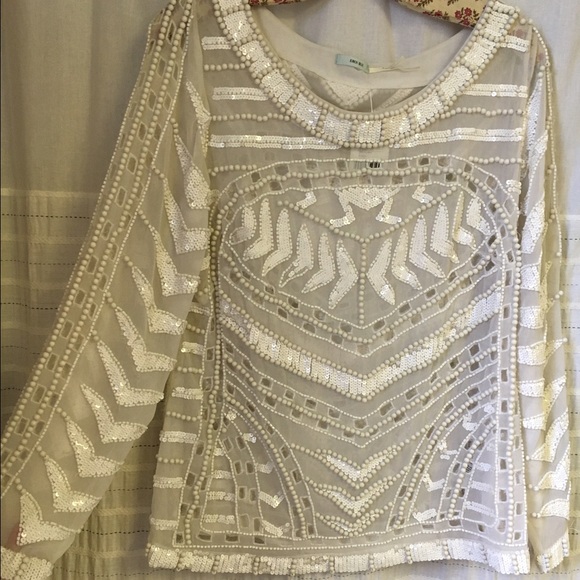 Kimchi Blue embellished top BNWT
