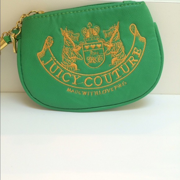 Green juicy couture wristlet