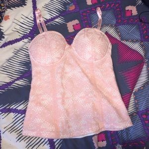 light pink push up top