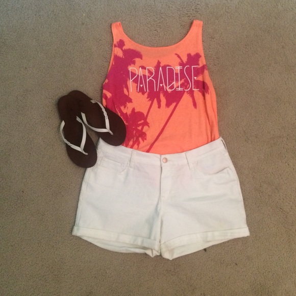 White Midi Shorts