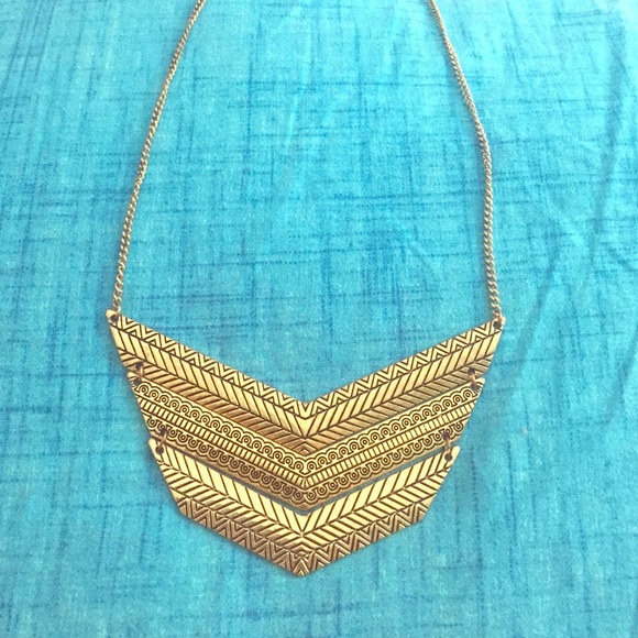 Forever 21 Bronze Statement Necklace