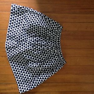 JCrew Crewcuts Navy & White patterned Skirt.