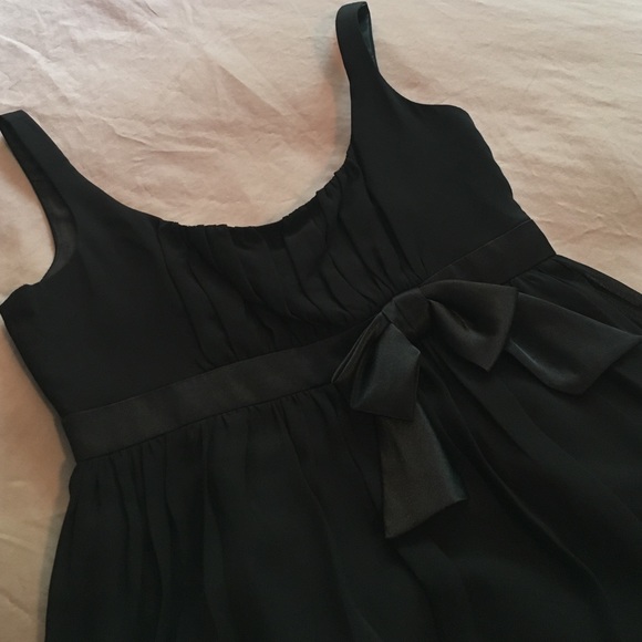 Black knee length bubble dress