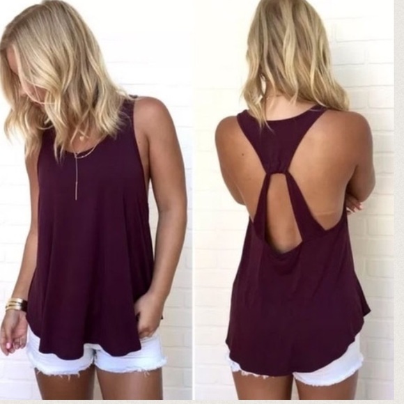 SALE! Open Back Tank Top❣not eligible for discount - Picture 2 of 4