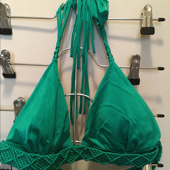 NWOT VS green tassel bikini top & bottom