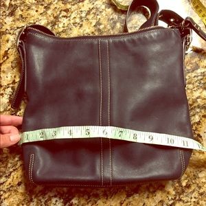 Navy blue coach purse