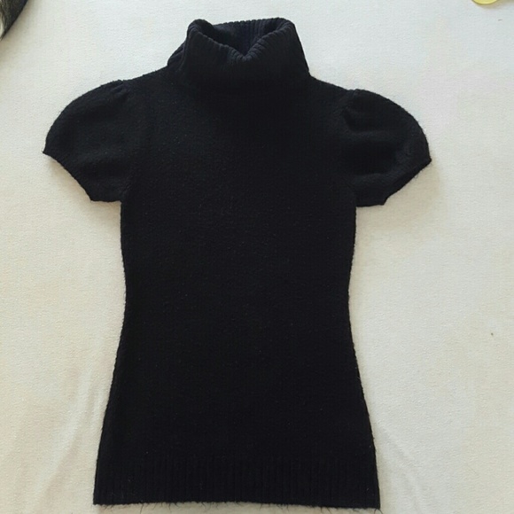 Black Turtleneck Top