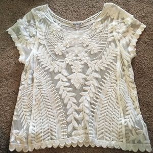 White lace top