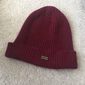 Obey maroon beanie