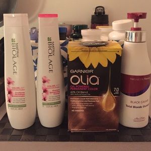 Hair products! Like new. Hair color box-new!