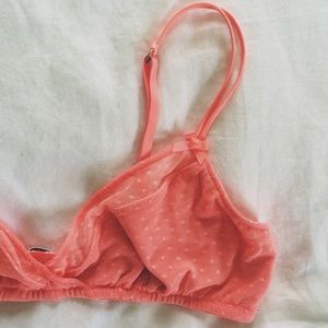 Gilly Hicks dotted mesh bralette