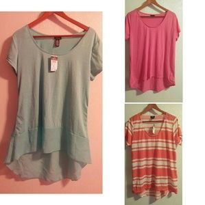 Rue 21 shirts size xlarge 2 of them still have tag