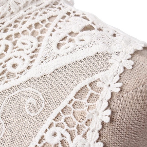 💥SALE💥 🆕Boho Goddess Crochet Lace Dress - Picture 3 of 4